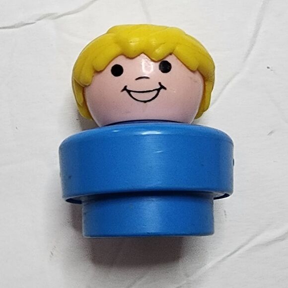 Fisher Price Little People Boy Blue Replacement Toy Chubby Chunky - Picture 1 of 5